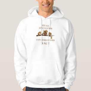 Lustiges Eichhörnchen-Shirt Alles Spaß & Spiele Hoodie