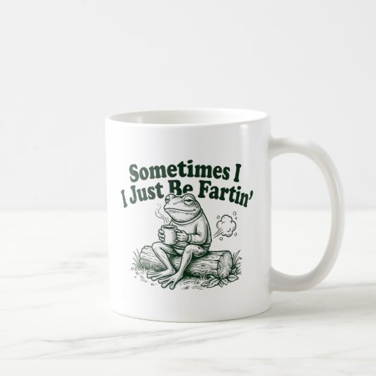 Lustiges Eigenartiges Frosch-Geschenk, Manchmal Fu Kaffeetasse (Rechts)