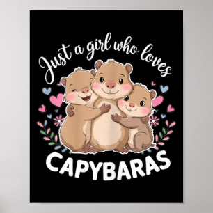 Lustiges Ein Mädchen Das Capybaras Liebt Coole Cap Poster