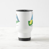 Lustiges Ein-Rahmen Corgi-Agility Reisebecher (Mittel)