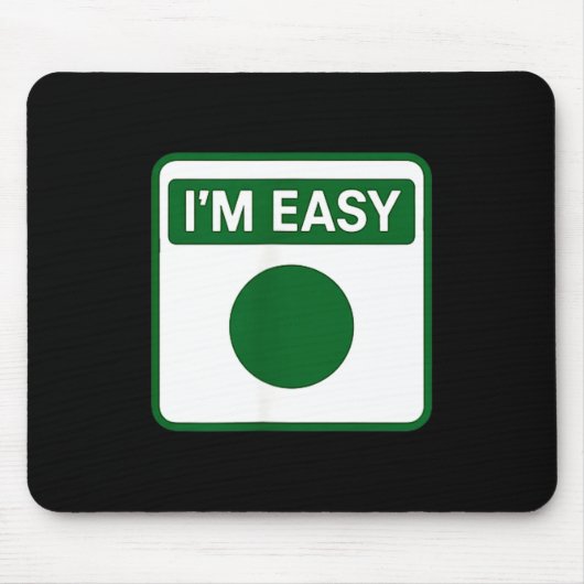 Lustiges einfaches Snowboard-Ski-Berg-Schild-Ski-S Mousepad (Vorne)
