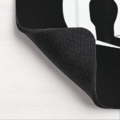 Lustiges Einhorn mit Mittelfinger Morgenmuffel Mousepad (Ecke)