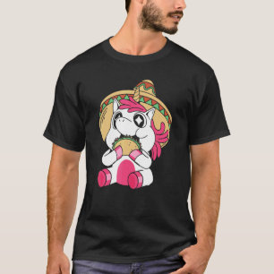 Lustiges Einhorn Regenbogen Fabeltier Pferd Tier - T-Shirt