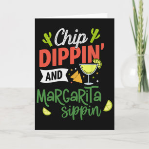 Lustiges Eintauchen und Margarita-Trinken am Cinco Karte