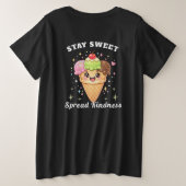 lustiges Eis Große Größe T-Shirt (Design Rückseite)