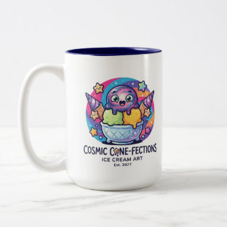 lustiges Eis Zweifarbige Tasse