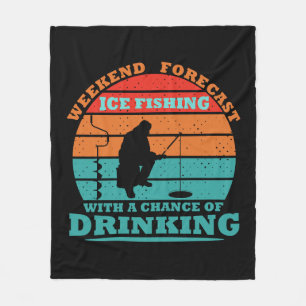 Lustiges Eisangeln Fleecedecke