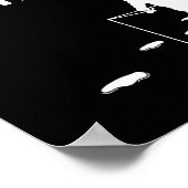 Lustiges Eisangler-Design-Geschenk Ich bin von Eis Poster (Ecke)