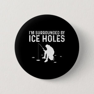 Lustiges Eisangler-Geschenk für Männer Frauen Schn Button