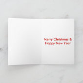 Lustiges Eisbär-Weihnachten Feiertagskarte (Innenseite)