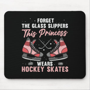 Lustiges Eishockey-Design für Mädchen Frauen Eisho Mousepad