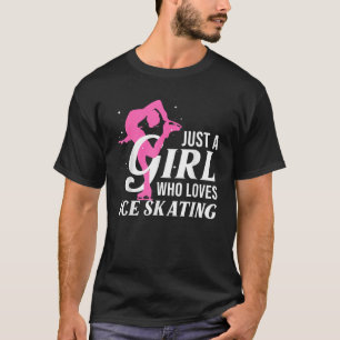 Lustiges Eislauf-Geschenk für Mädchen Frauen Schli T-Shirt