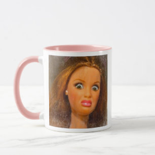 Lustiges ekelhaftes Puppen-Gesicht-Meme  Tasse