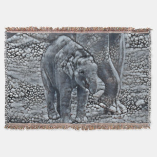 lustiges Elefantenbaby Decke