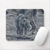 lustiges Elefantenbaby Mousepad (Mit Mouse)