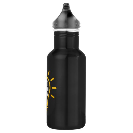 Lustiges Elektriker-Zitat-Watt, das betrachtet Edelstahlflasche (Rechts)