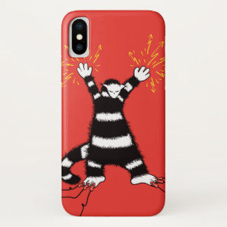 Lustiges elektrisches Katzen-Shirt mit einem Case-Mate iPhone Hülle
