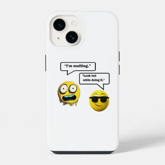 Lustiges Emoji iPhone / iPad Case Hülle (Rückseite)