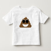 Lustiges Emoji Poo Kleinkind T-shirt (Vorderseite)