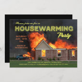 Lustiges en Fuego der Housewarming-Party Einladung (Vorne/Hinten)