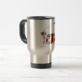 Lustiges England-Kricket Reisebecher (Vorderseite Links)