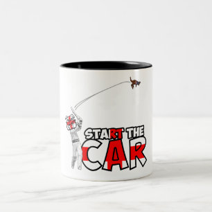 Lustiges England-Kricket Zweifarbige Tasse