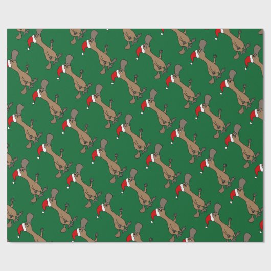 Lustiges Ente-berechnetes Platypus im Geschenkpapier (Flach)