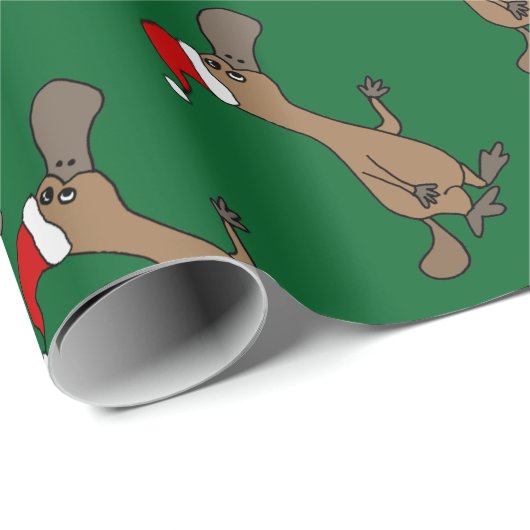 Lustiges Ente-berechnetes Platypus im Geschenkpapier (Rolleneckpunkt)