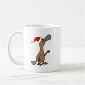 Lustiges Ente-berechnetes Platypus im Kaffeetasse (Links)