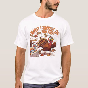 Lustiges Enten-Entkommenes-Thanksgiving-Klassik-T- T-Shirt