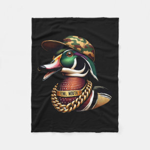 Lustiges Entenjäger-Shirt Fowl Mouth Entenjagd Los Fleecedecke