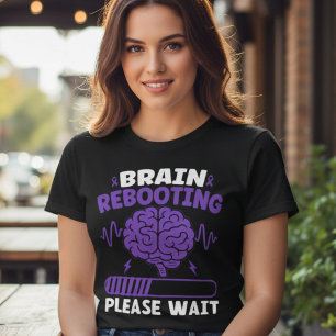 Lustiges Epilepsie-Bewusstsein Gehirn-Neustart Tri-Blend Shirt