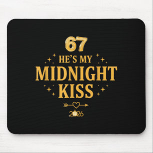 Lustiges Er ist mein Mitternachtskuss-Paar Silvest Mousepad