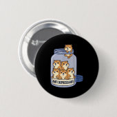 Lustiges Erdhörnchen-Antidepressivum-Glas Zoo Jung Button (Vorne & Hinten)