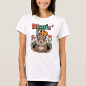 Lustiges Erdhörnchen, das buddelt T-Shirt (Vorderseite)