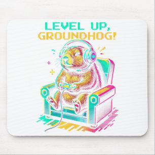 Lustiges Erdhörnchen-Gamer-Grafik-Männer-Jungs-Tee Mousepad