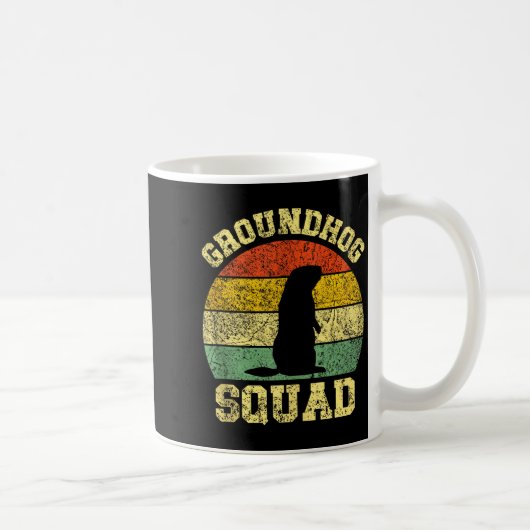 Lustiges Erdhörnchen-Squad-Design Froher Erdhörnch Kaffeetasse (Rechts)