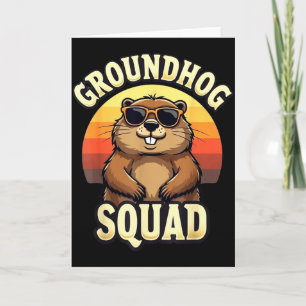 Lustiges Erdhörnchen-Team Frohen Tag des Erdhörnch Karte