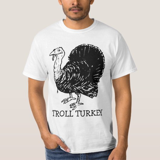 Lustiges Erntedank-Shirt der Schleppangel-Türkei T-Shirt (Vorderseite)