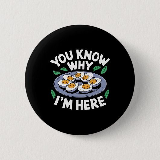 Lustiges Erntedankfest Essen Du weißt, warum ich h Button (Vorderseite)