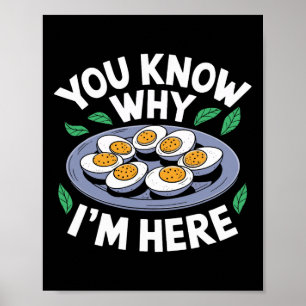 Lustiges Erntedankfest Essen Du weißt, warum ich h Poster
