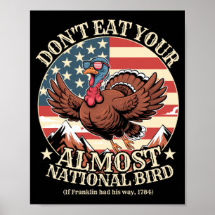 Lustiges Erntedankfest, iss fast nicht den Nationa Poster