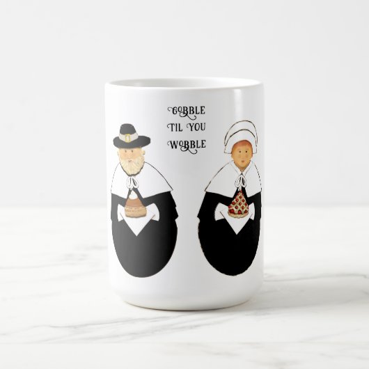 Lustiges Erntedankfest Kaffeetasse (Mittel)