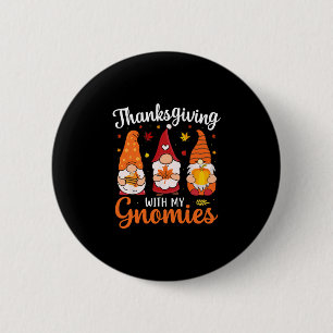 Lustiges Erntedankfest mit meinen Gnomies Süßer Gn Button