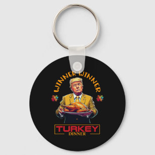 Lustiges Erntedankfest Winner Winner Turkey Dinner Schlüsselanhänger