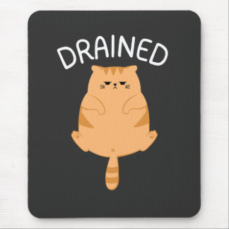 Lustiges erschöpftes Katzen-Mauspad für Tage mit n Mousepad