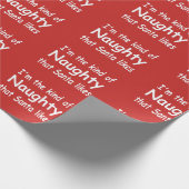 lustiges erwachsenes Weihnachten, das ich die Geschenkpapier (Ecke)