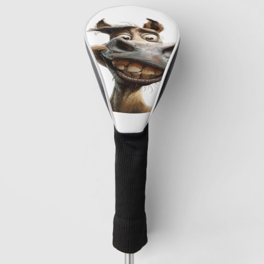 lustiges Eselkunstdesign Golf Headcover (Vorderseite)