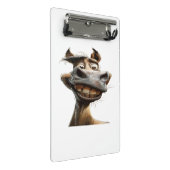 lustiges Eselkunstdesign Mini Klemmbrett (Schrägansicht)