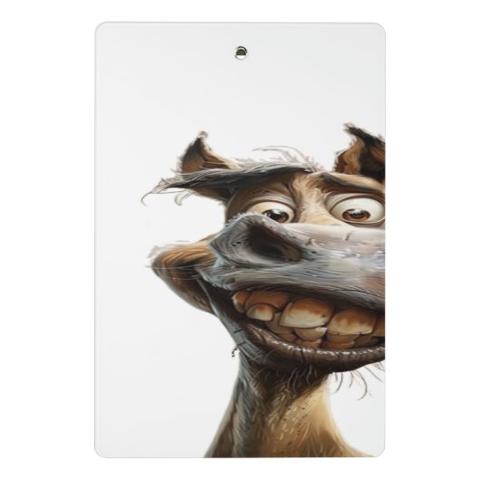 lustiges Eselkunstdesign Mini Klemmbrett (Rückseite)